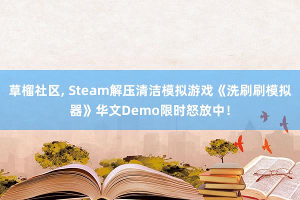草榴社区， Steam解压清洁模拟游戏《洗刷刷模拟器》华文Demo限时怒放中！
