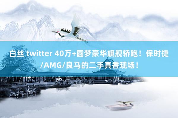 白丝 twitter 40万+圆梦豪华旗舰轿跑！保时捷/AMG/良马的二手真香现场！
