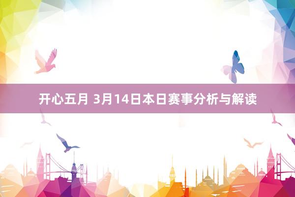 开心五月 3月14日本日赛事分析与解读